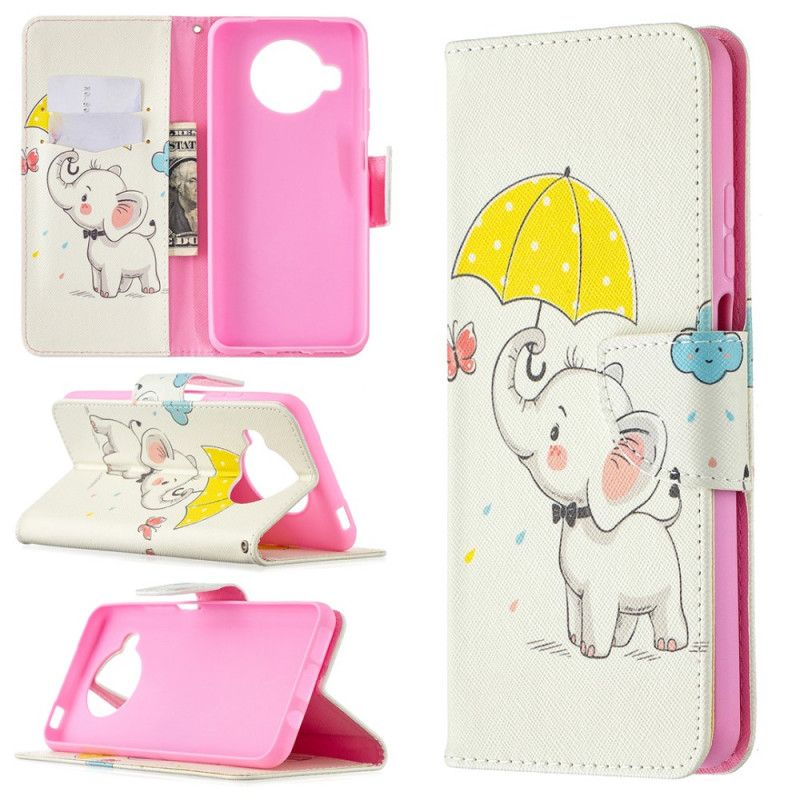 Leren Hoesje Xiaomi Mi 10T Lite 5G / Redmi Note 9 Pro 5G Telefoonhoesje Babyolifant