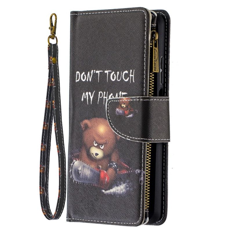 Leren Hoesje Xiaomi Mi 10T Lite 5G / Redmi Note 9 Pro 5G Telefoonhoesje Zak Met Ritssluiting