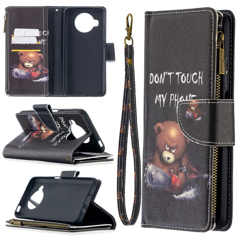 Leren Hoesje Xiaomi Mi 10T Lite 5G / Redmi Note 9 Pro 5G Telefoonhoesje Zak Met Ritssluiting