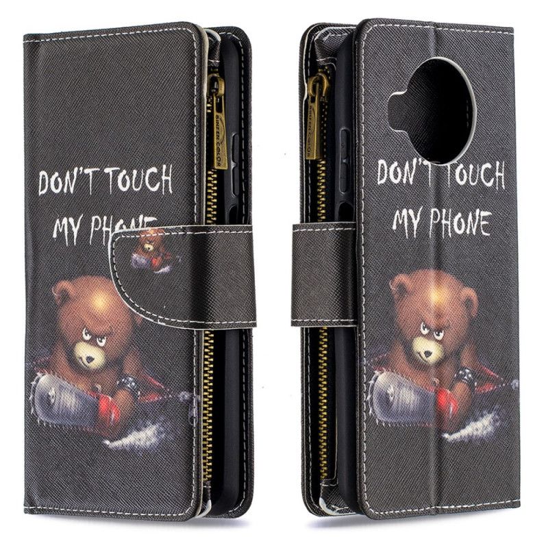 Leren Hoesje Xiaomi Mi 10T Lite 5G / Redmi Note 9 Pro 5G Telefoonhoesje Zak Met Ritssluiting