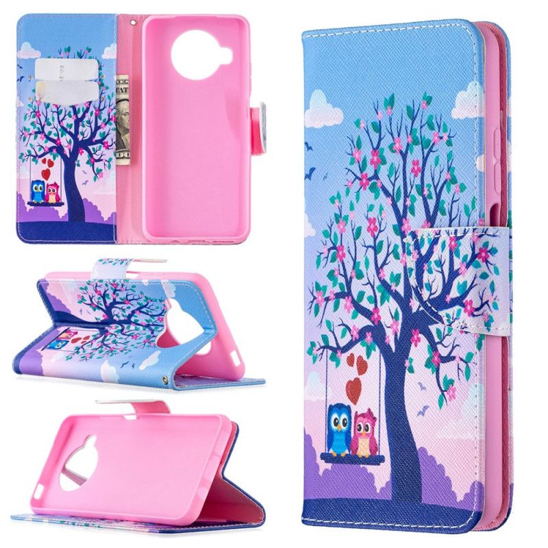 Leren Hoesje Xiaomi Mi 10T Lite 5G / Redmi Note 9 Pro 5G Uilen