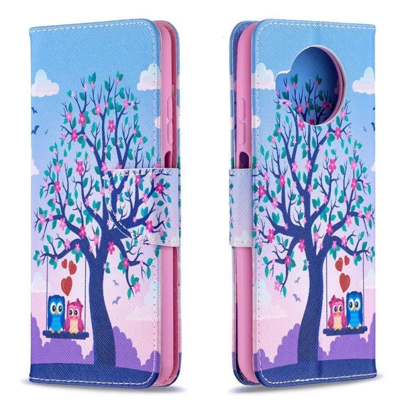 Leren Hoesje Xiaomi Mi 10T Lite 5G / Redmi Note 9 Pro 5G Uilen