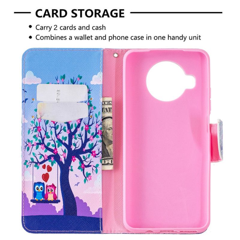 Leren Hoesje Xiaomi Mi 10T Lite 5G / Redmi Note 9 Pro 5G Uilen