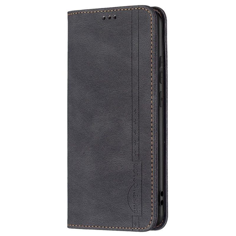 Bescherming Hoesje voor Samsung Galaxy M23 5G Folio-hoesje Binfen Kleur Rfid Leder Effect