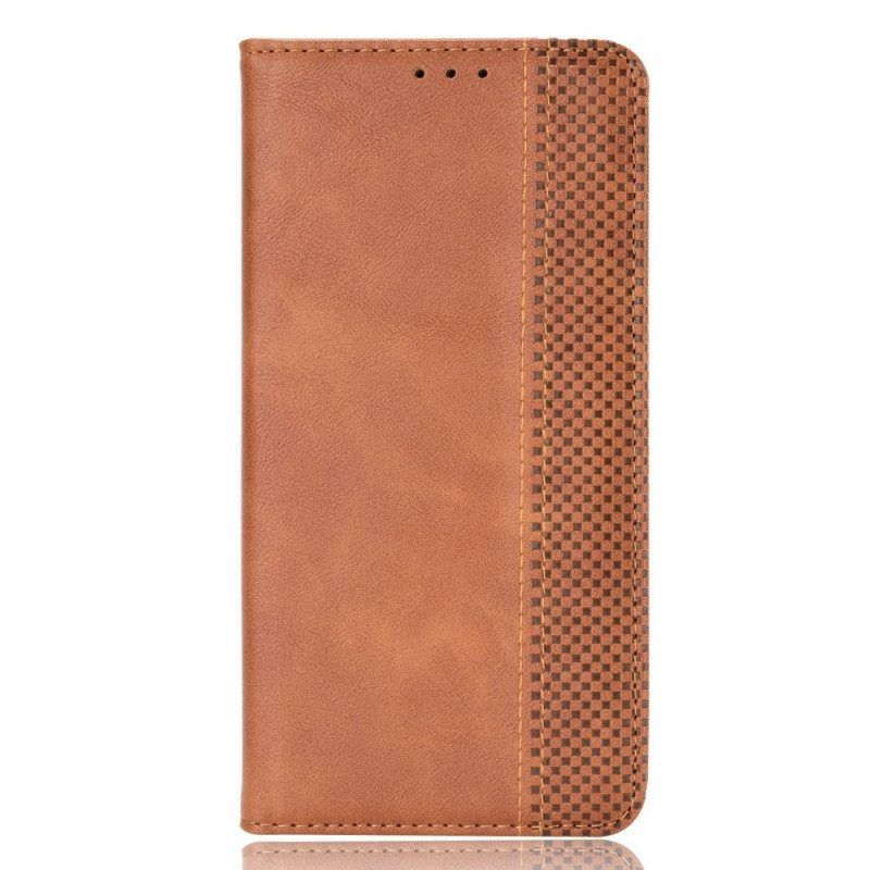 Bescherming Hoesje voor Samsung Galaxy M23 5G Folio-hoesje Gestileerd Vintage Leereffect