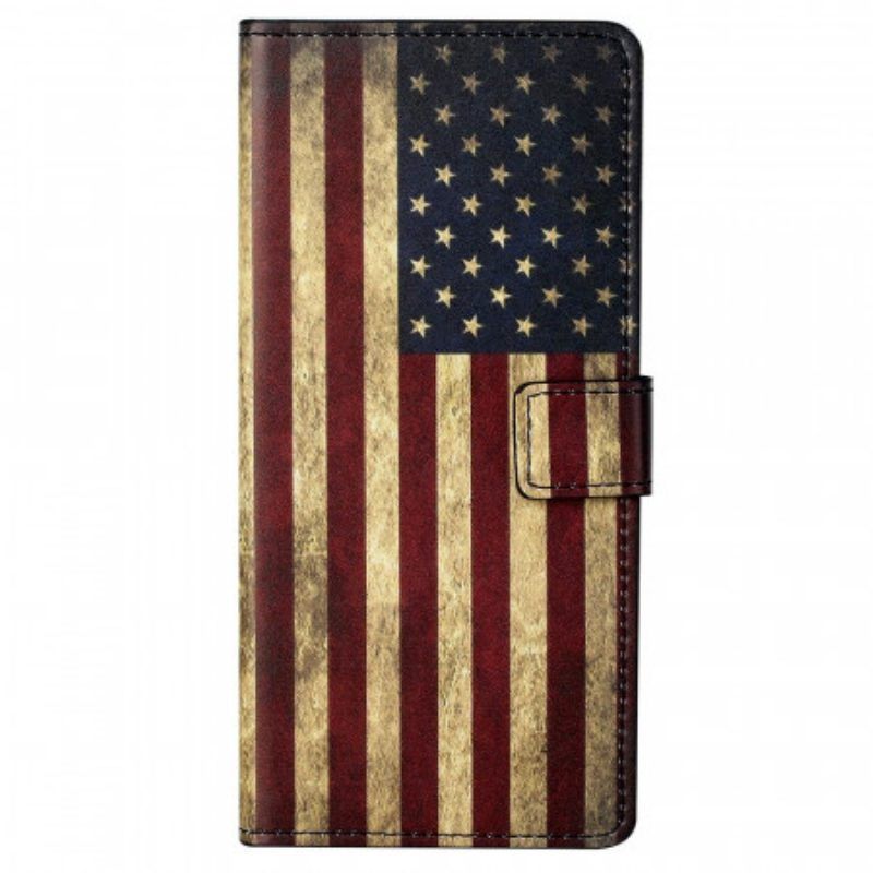 Folio-hoesje voor Samsung Galaxy M23 5G Amerikaanse Vlag