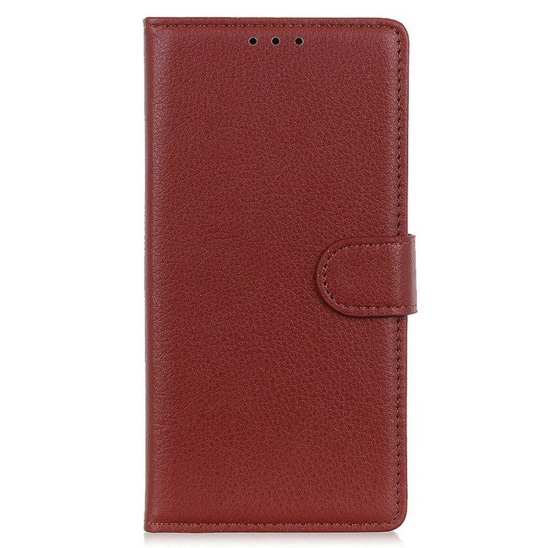 Folio-hoesje voor Samsung Galaxy M23 5G Traditionele Leerstijl
