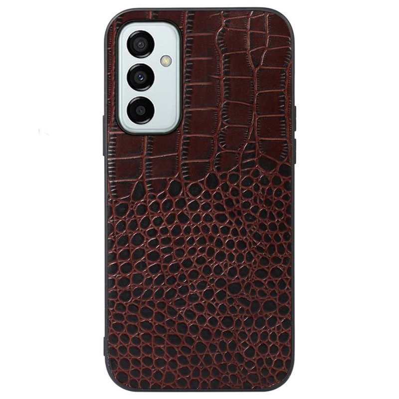 Hoesje voor Samsung Galaxy M23 5G Echt Leer Met Krokodiltextuur