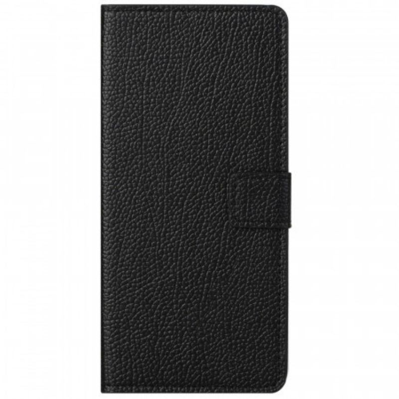 Leren Hoesje voor Samsung Galaxy M23 5G Litchi Lederen Textuur
