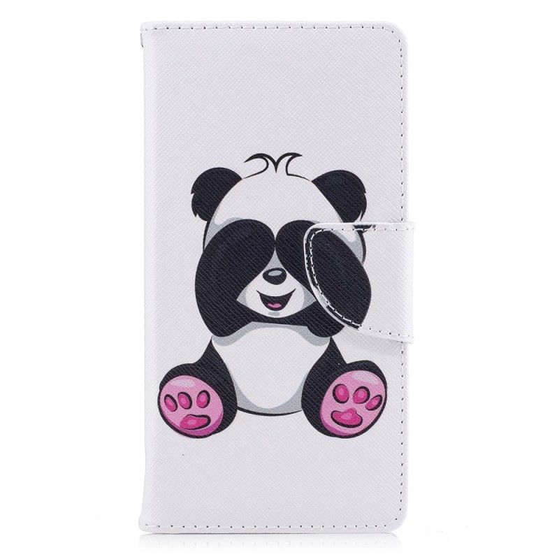 Leren Hoesje Sony Xperia XA1 Leuke Panda