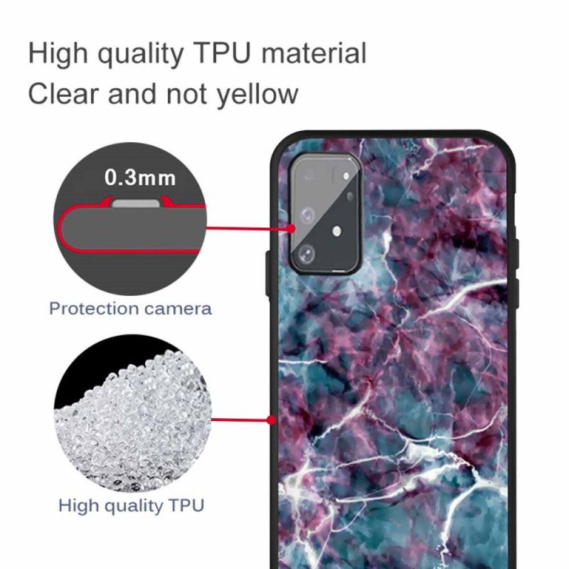 Case Hoesje Samsung Galaxy S10 Lite Telefoonhoesje Paars Marmer