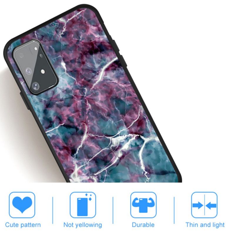Case Hoesje Samsung Galaxy S10 Lite Telefoonhoesje Paars Marmer