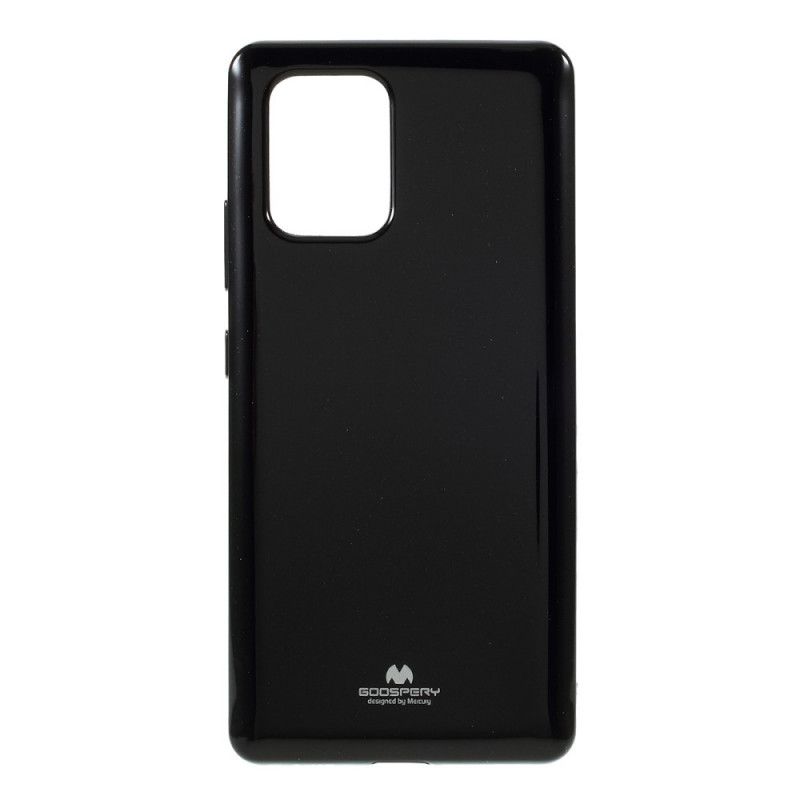Case Hoesje Samsung Galaxy S10 Lite Wit Zwart Telefoonhoesje Flitsend Kwikmetaaleffect