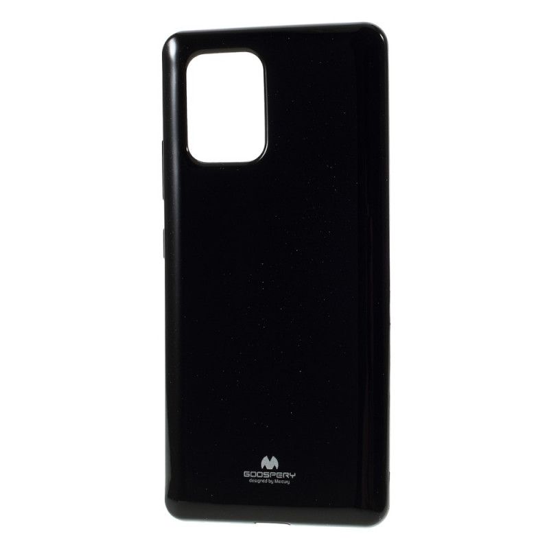 Case Hoesje Samsung Galaxy S10 Lite Wit Zwart Telefoonhoesje Flitsend Kwikmetaaleffect