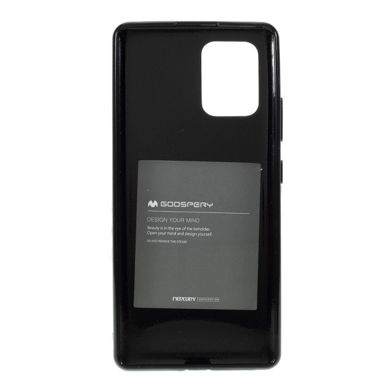 Case Hoesje Samsung Galaxy S10 Lite Wit Zwart Telefoonhoesje Flitsend Kwikmetaaleffect