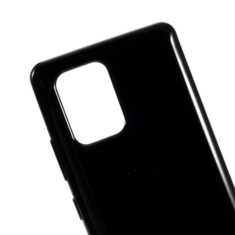 Case Hoesje Samsung Galaxy S10 Lite Wit Zwart Telefoonhoesje Flitsend Kwikmetaaleffect