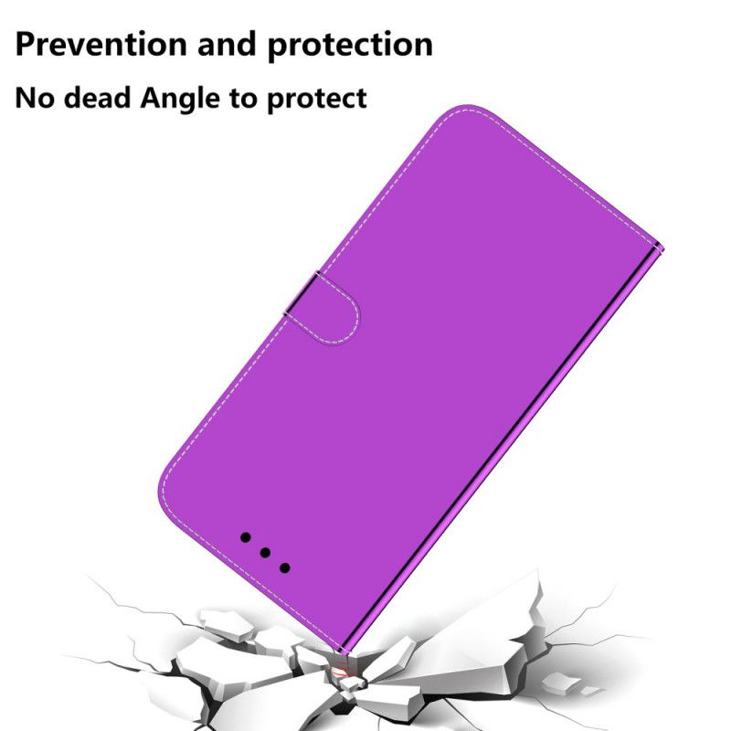 Cover Folio-hoesje Samsung Galaxy S10 Lite Wit Zwart Telefoonhoesje Kunstleren Spiegelkap