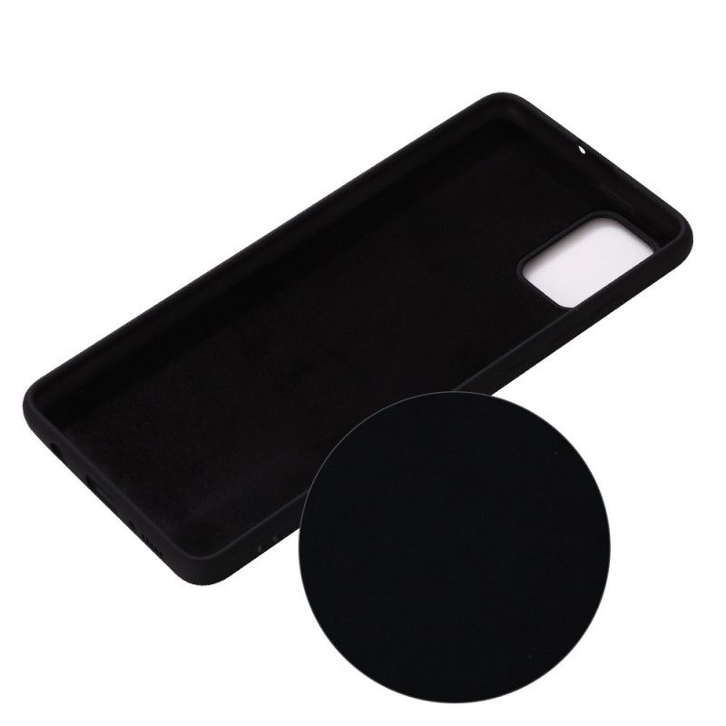 Cover Hoesje Samsung Galaxy S10 Lite Rood Zwart Telefoonhoesje Siliconenvloeistof