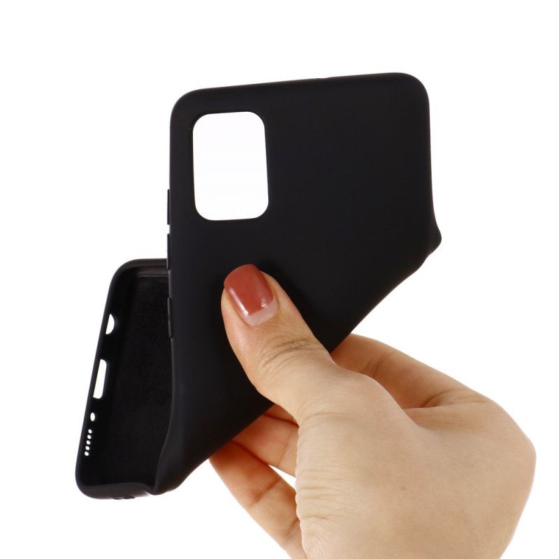 Cover Hoesje Samsung Galaxy S10 Lite Rood Zwart Telefoonhoesje Siliconenvloeistof