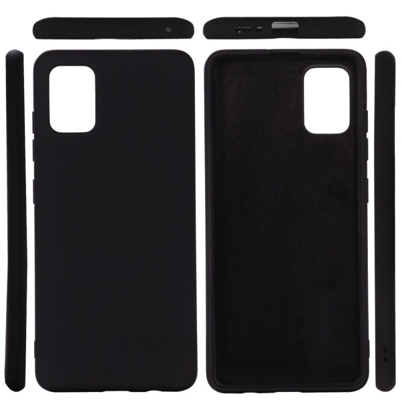 Cover Hoesje Samsung Galaxy S10 Lite Rood Zwart Telefoonhoesje Siliconenvloeistof
