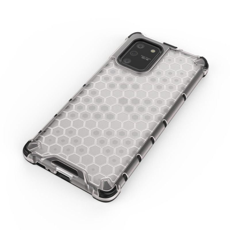 Cover Hoesje Samsung Galaxy S10 Lite Wit Zwart Telefoonhoesje Honingraatstijl