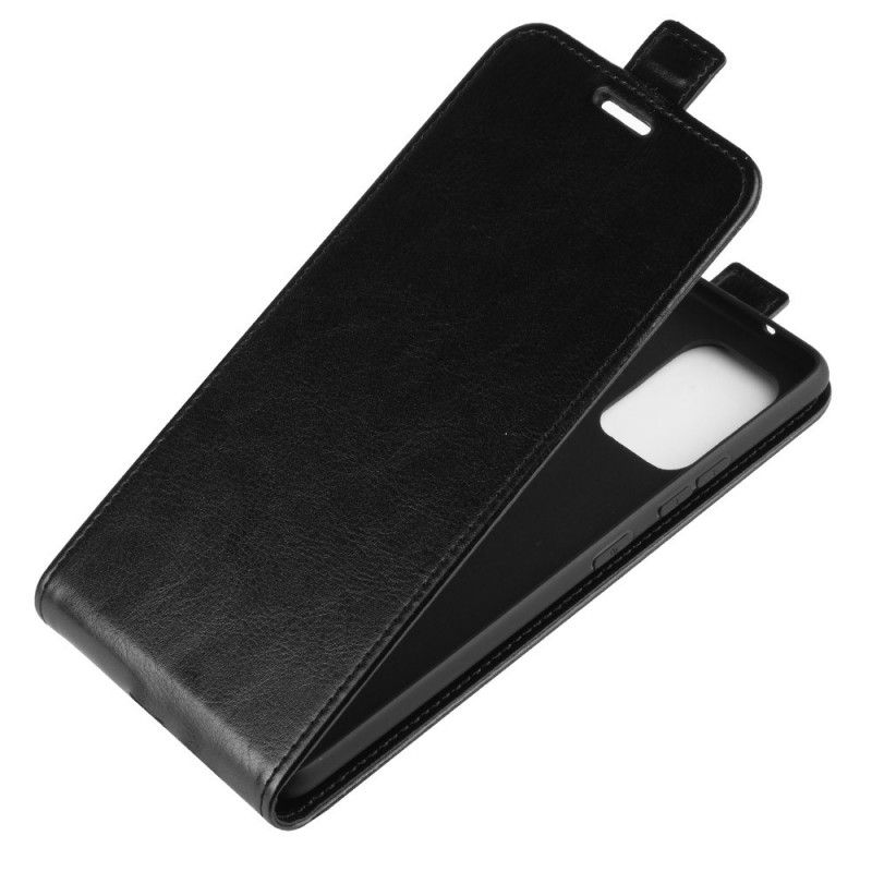 Flip Case Leren Samsung Galaxy S10 Lite Rood Zwart Vouwledereffect