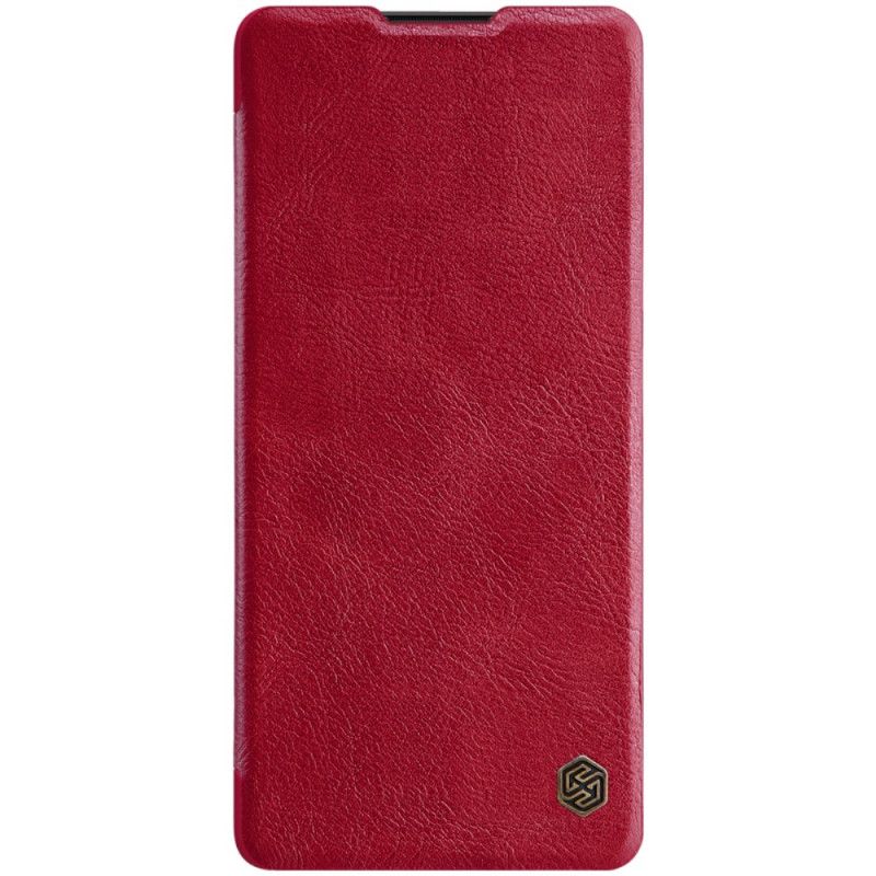 Folio-hoesje Samsung Galaxy S10 Lite Bruin Zwart Nillkin Qin-Reeks