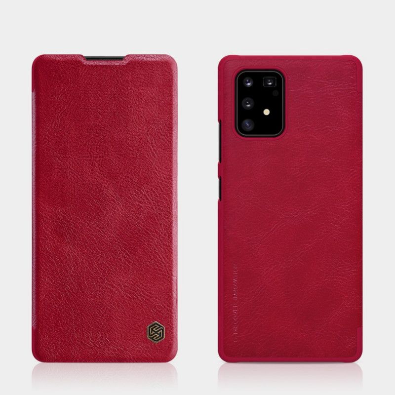 Folio-hoesje Samsung Galaxy S10 Lite Bruin Zwart Nillkin Qin-Reeks