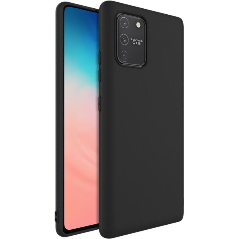Hoesje Samsung Galaxy S10 Lite Donkerblauw Zwart Uc-1 Serie Siliconen Mat Imak