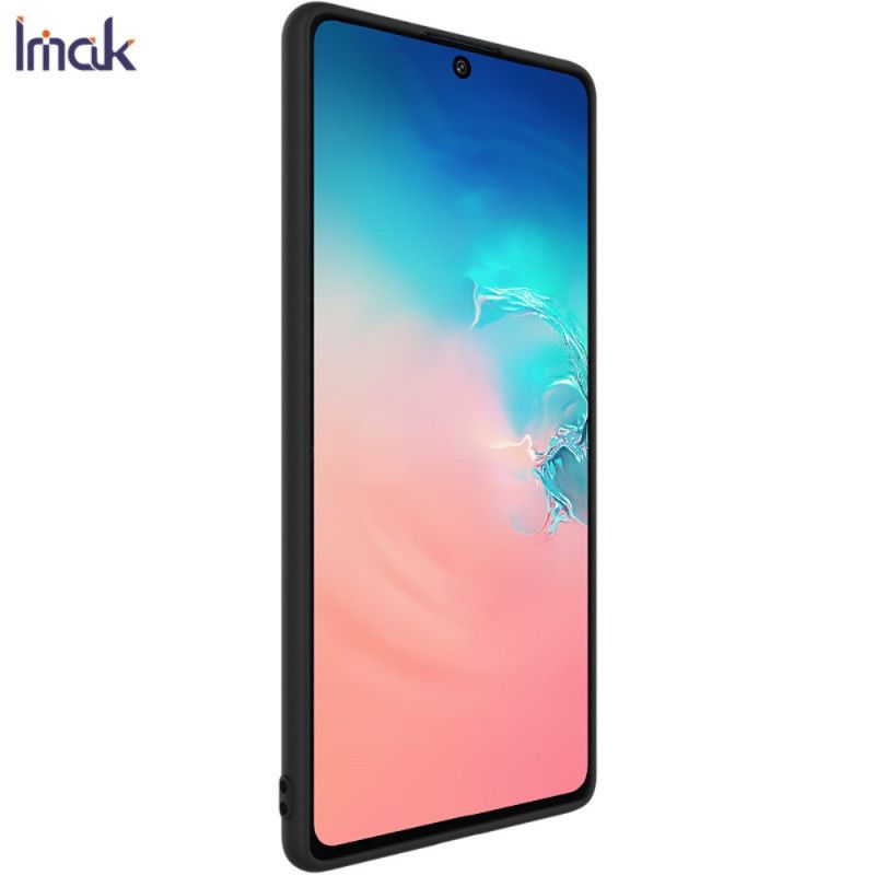 Hoesje Samsung Galaxy S10 Lite Donkerblauw Zwart Uc-1 Serie Siliconen Mat Imak