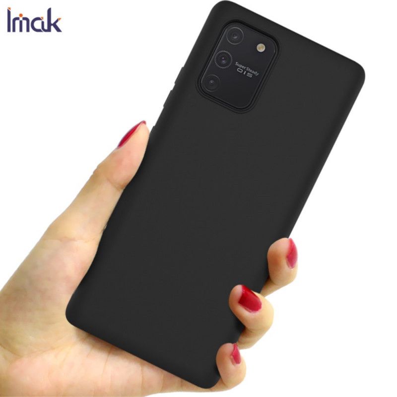 Hoesje Samsung Galaxy S10 Lite Donkerblauw Zwart Uc-1 Serie Siliconen Mat Imak