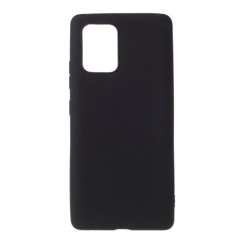 Hoesje Samsung Galaxy S10 Lite Grijs Zwart Matte Glitter