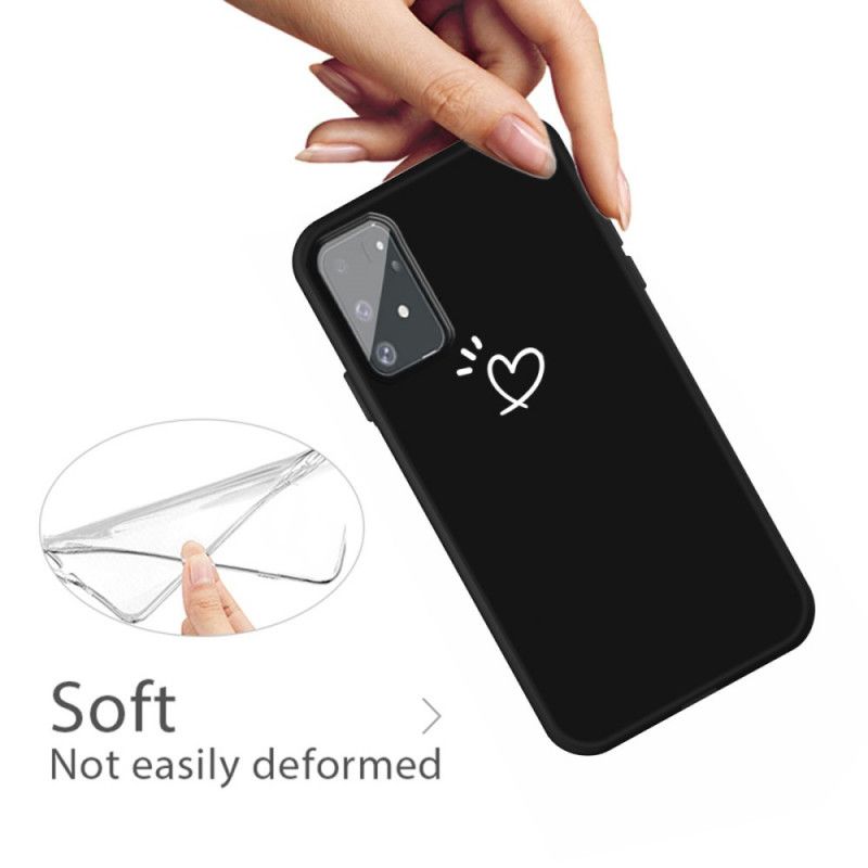 Hoesje Samsung Galaxy S10 Lite Rood Zwart Kloppend Hart Siliconen