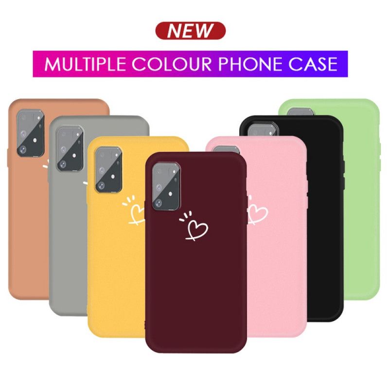 Hoesje Samsung Galaxy S10 Lite Rood Zwart Kloppend Hart Siliconen