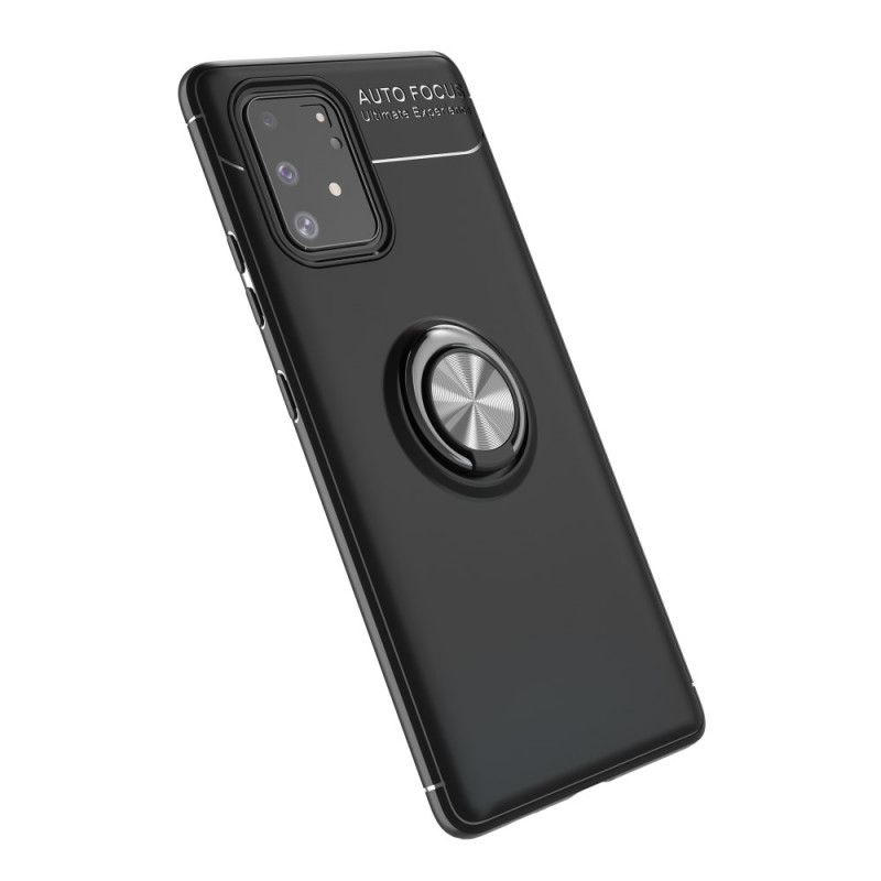 Hoesje Samsung Galaxy S10 Lite Rood Zwart Lenuo Roterende Ring