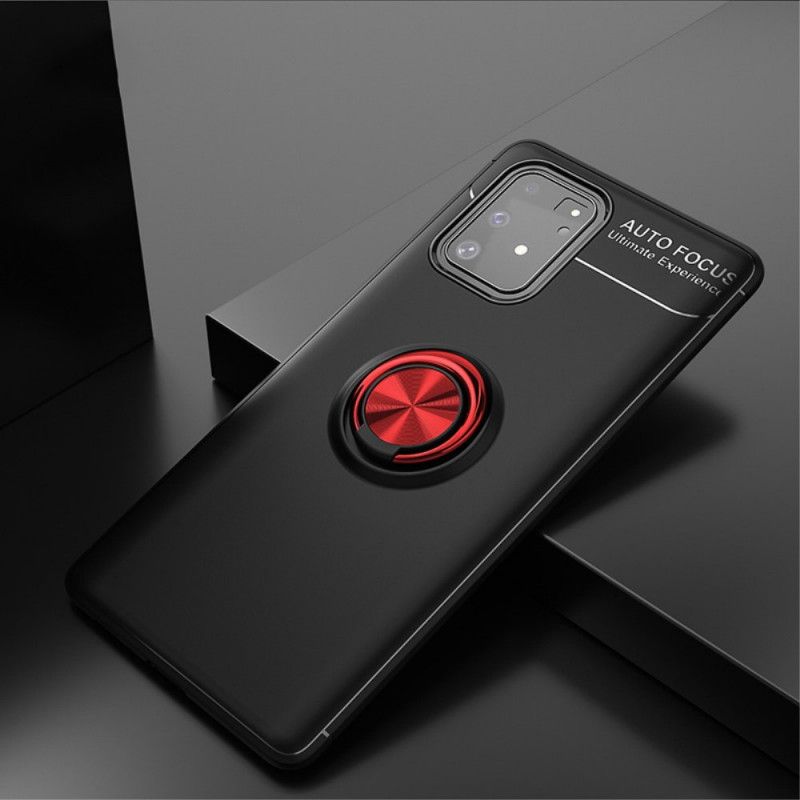 Hoesje Samsung Galaxy S10 Lite Rood Zwart Lenuo Roterende Ring