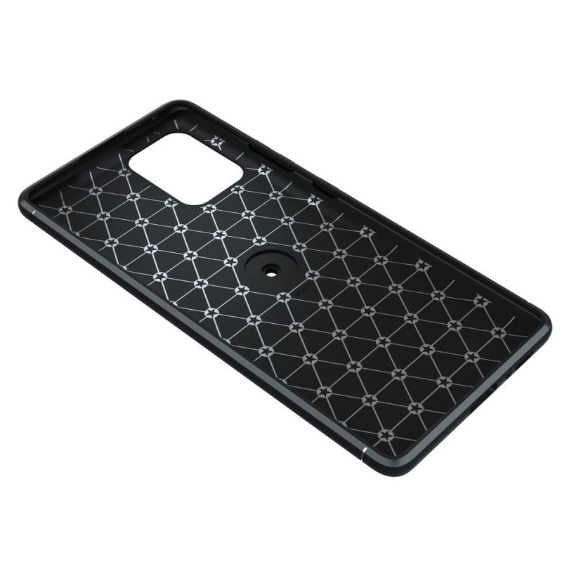 Hoesje Samsung Galaxy S10 Lite Rood Zwart Roterende Ring