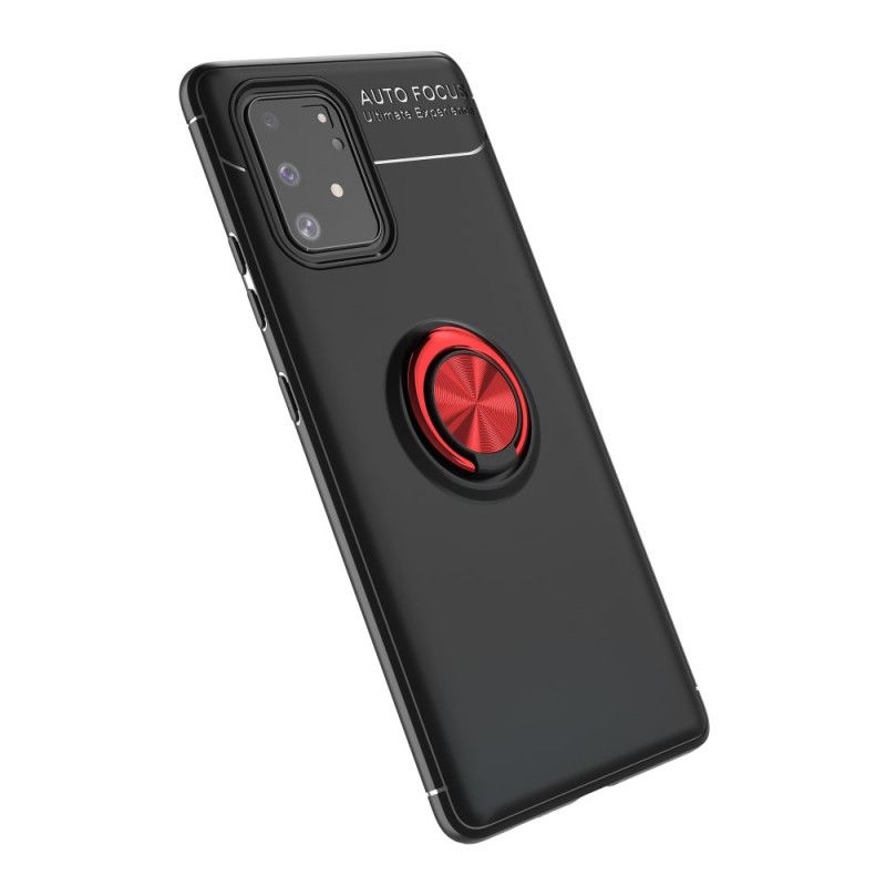 Hoesje Samsung Galaxy S10 Lite Rood Zwart Roterende Ring