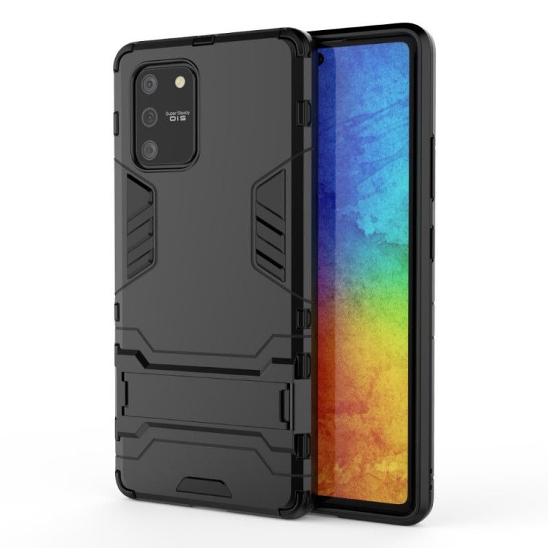 Hoesje Samsung Galaxy S10 Lite Rood Zwart Sterke Tong