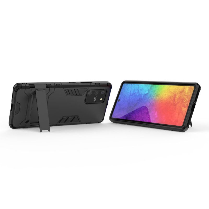 Hoesje Samsung Galaxy S10 Lite Rood Zwart Sterke Tong