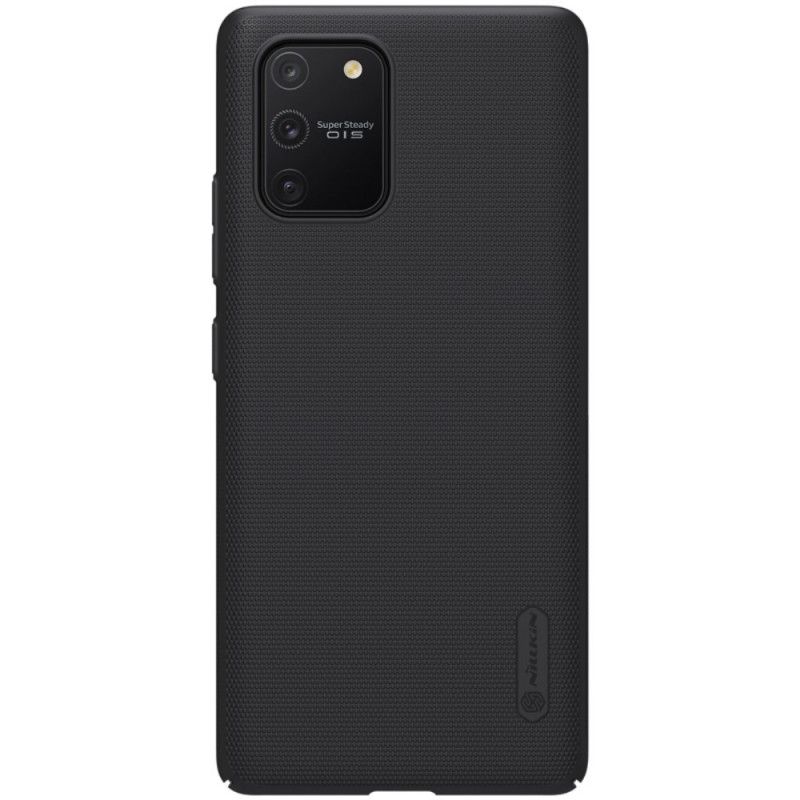 Hoesje voor Samsung Galaxy S10 Lite Goud Zwart Stijve Frosted Nillkin