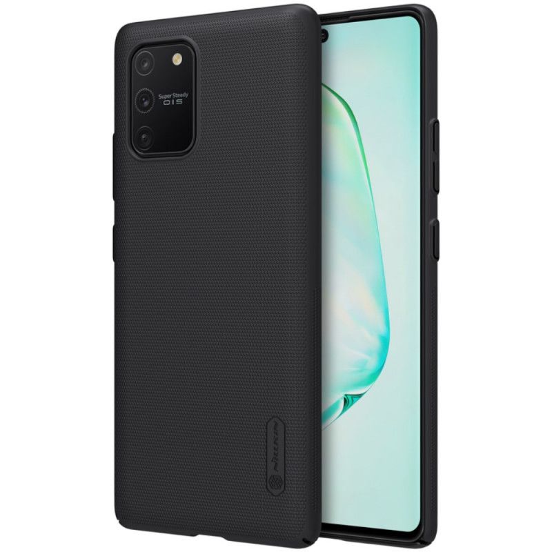 Hoesje voor Samsung Galaxy S10 Lite Goud Zwart Stijve Frosted Nillkin