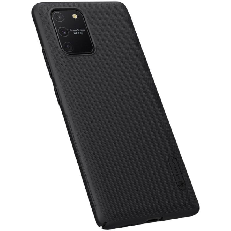 Hoesje voor Samsung Galaxy S10 Lite Goud Zwart Stijve Frosted Nillkin
