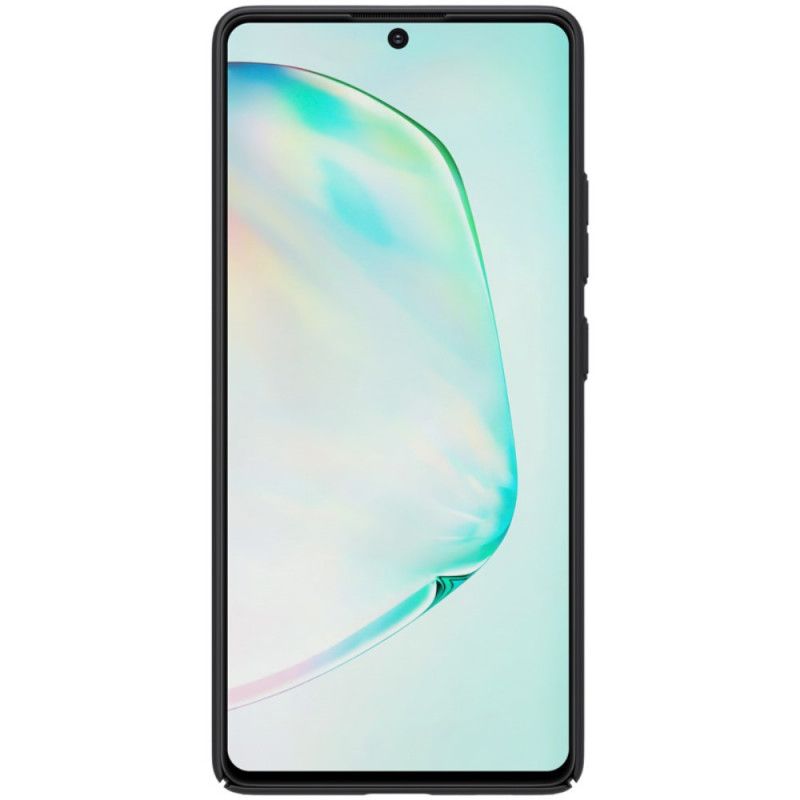 Hoesje voor Samsung Galaxy S10 Lite Goud Zwart Stijve Frosted Nillkin