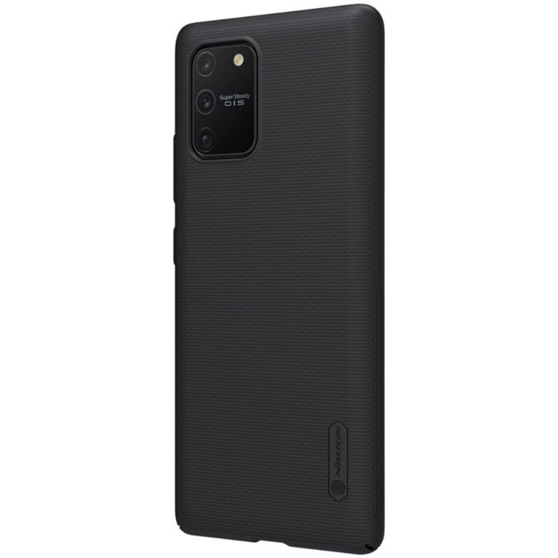 Hoesje voor Samsung Galaxy S10 Lite Goud Zwart Stijve Frosted Nillkin