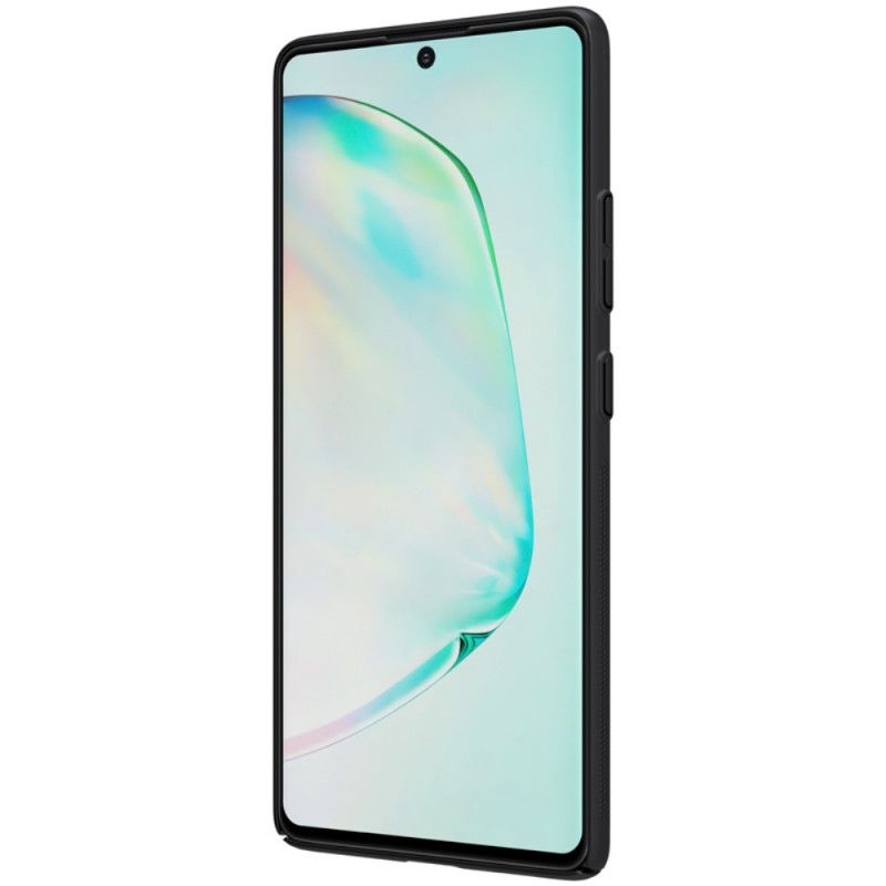 Hoesje voor Samsung Galaxy S10 Lite Goud Zwart Stijve Frosted Nillkin