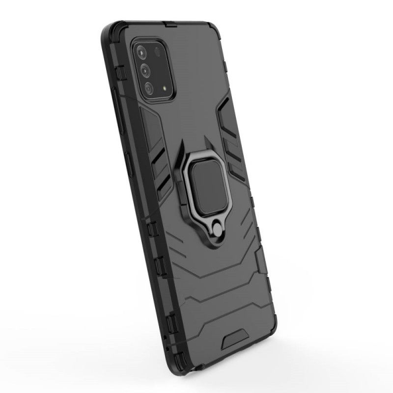 Hoesje voor Samsung Galaxy S10 Lite Rood Zwart Resistente Ring