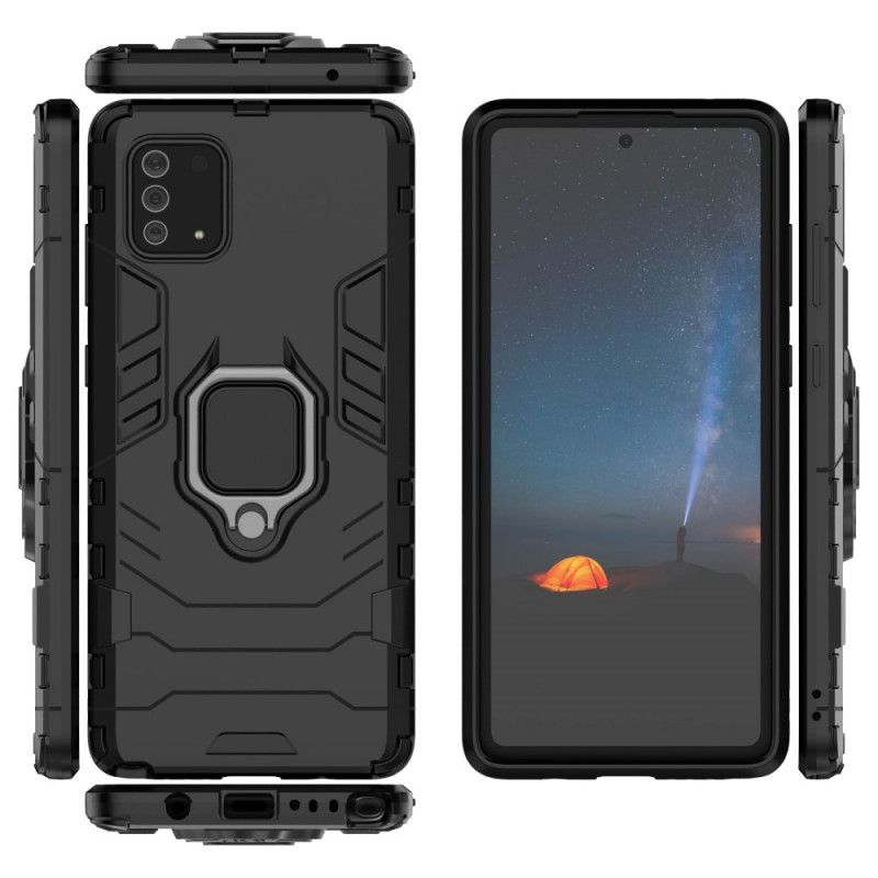 Hoesje voor Samsung Galaxy S10 Lite Rood Zwart Resistente Ring
