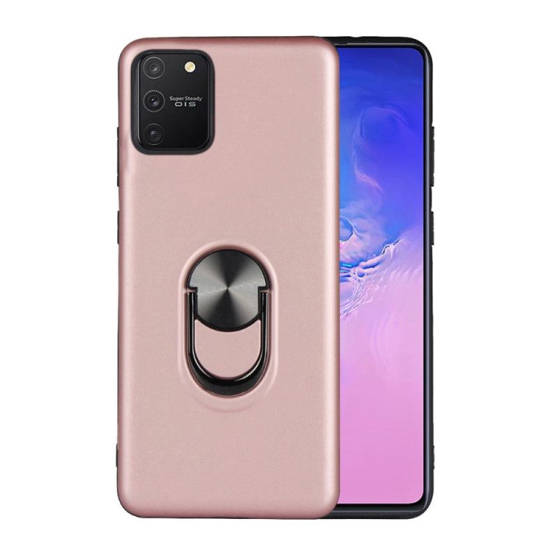 Hoesje voor Samsung Galaxy S10 Lite Roségoud Afneembaar Met Steunring