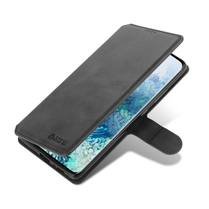Leren Hoesje Samsung Galaxy S10 Lite Grijs Zwart Retro Azns